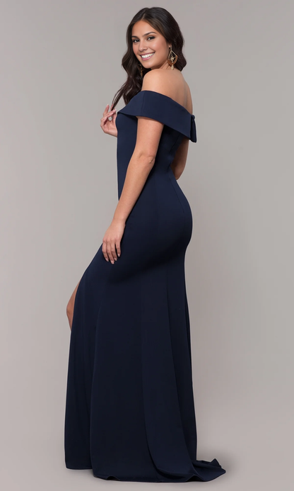 OKBBN Elegant Classic Off Shoulder Formal Ball Dress