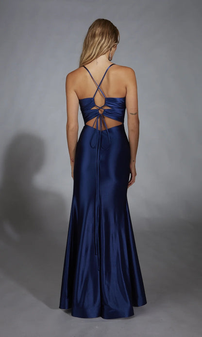 OKBBN's charming long slim fit slim shoulder ball gown
