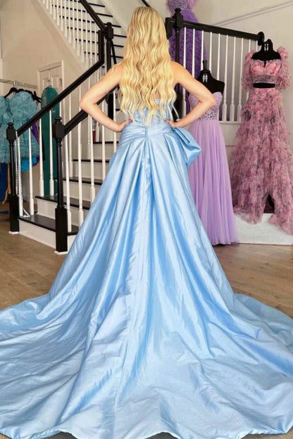 OKBBN minimalist casual A-line off shoulder sleeveless formal ball dress