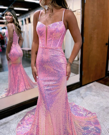 OKBBN Sparkling Mermaid Sweetheart Sparkle Long Dress