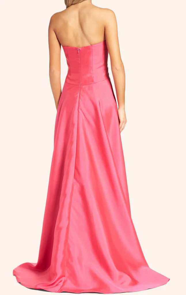 OKBBN strapless Sweetheart Long Ball Dress