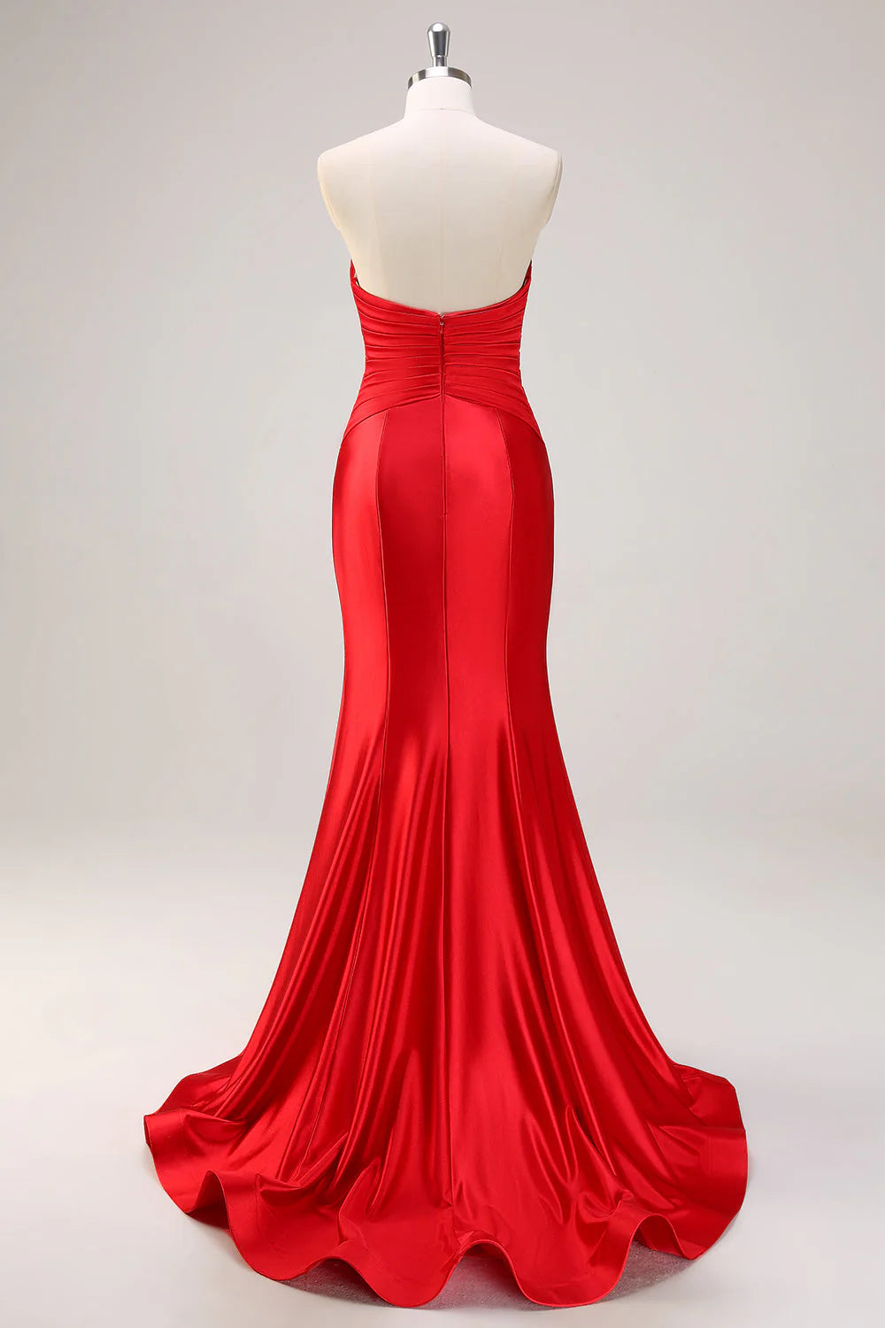 OKBBN off shoulder hollowed out pleated long backless mermaid dance dress