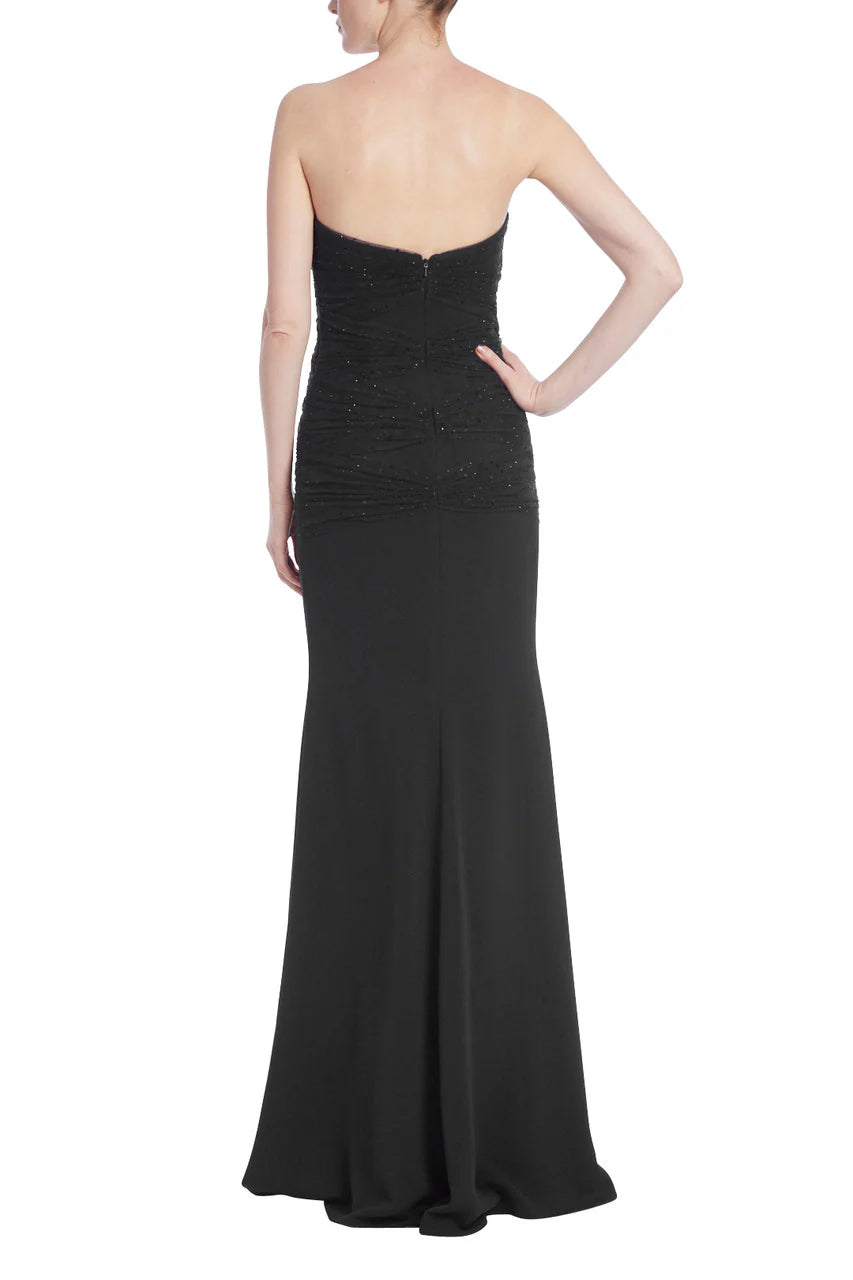 Badgley Mischka Strapless Puff Tulle Prom Dresses