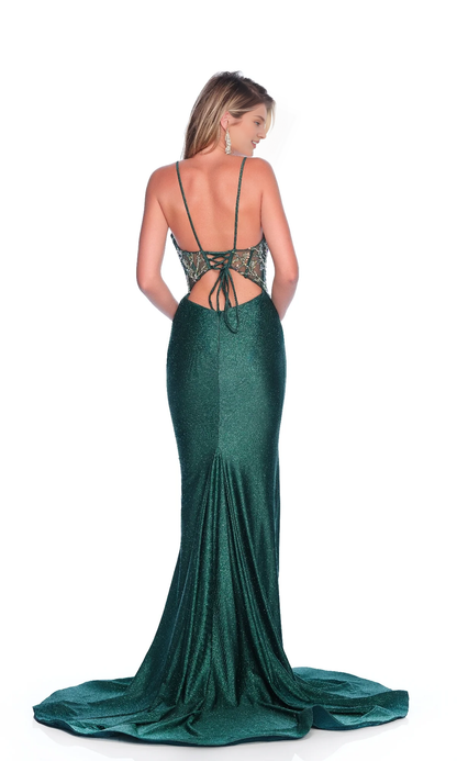 OKBBN slim fit transparent tight corset embroidered thin shoulder strap ball dress