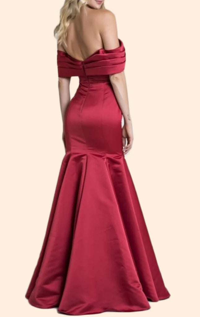 OKBBN Off Shoulder Mermaid Elegant Formal Ball Dress