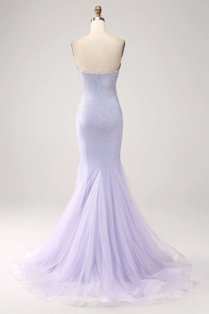OKBBN Elegant Mermaid Sweetheart Off Shoulder Long Ball Dress