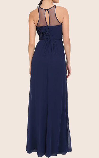 OKBBN Slips Chiffon Long Ball Dress
