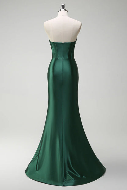 OKBBN mermaid slit tight corset hollow ball dress