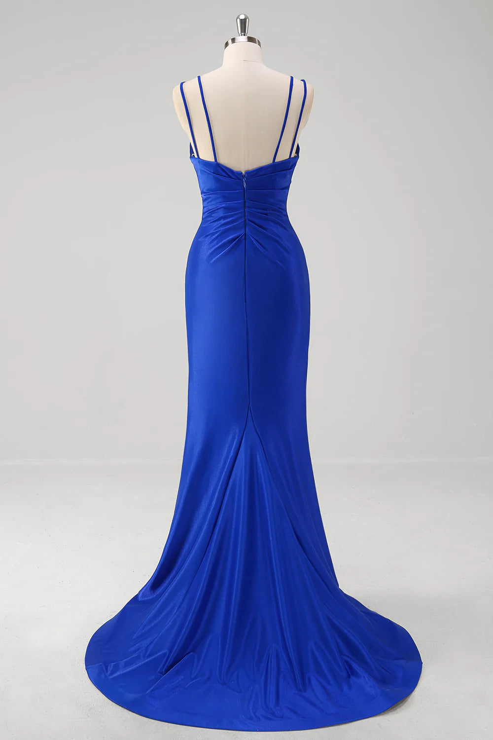 OKBBN Elegant Mermaid V-neck Decal Long Split Ball Dress