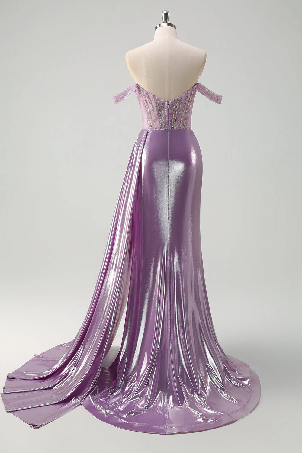 OKBBN Elegant Mermaid Corset Off Shoulder Long Ball Dress