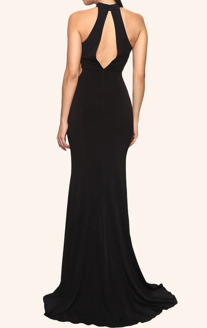 OKBBN Mermaid Strap Knitted Ball Dress