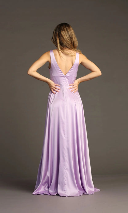 OKBBN Elegant High Waist Long A-line Ball Dress