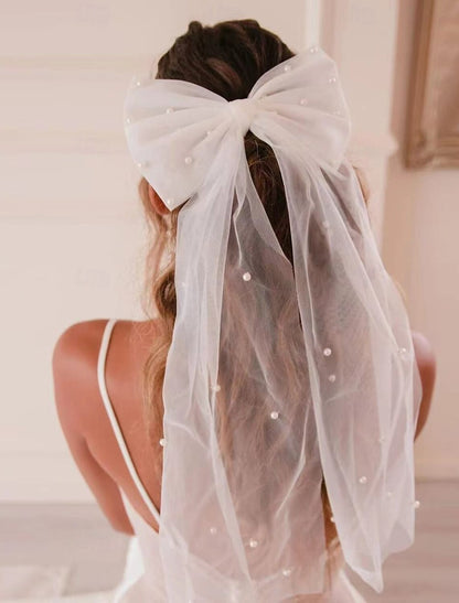 OKBBN single-layer cute simple classic style wedding veil