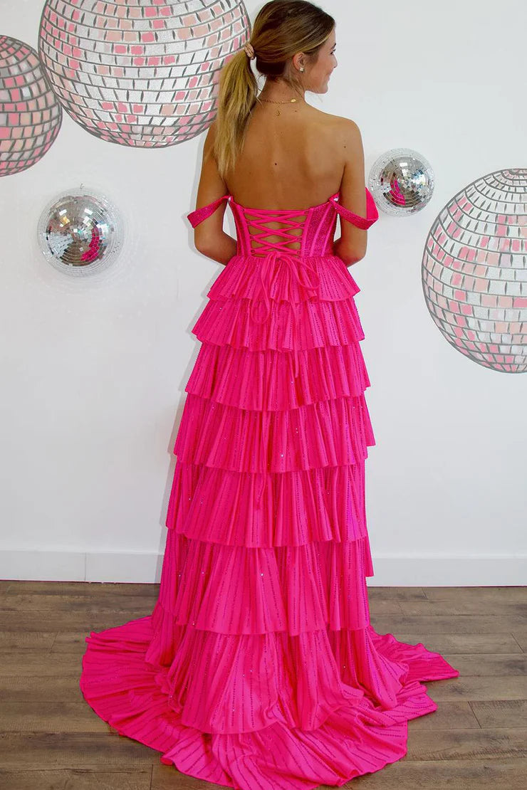 OKBBN Charming A-Shape Sweetheart Satin Long Ball Dress