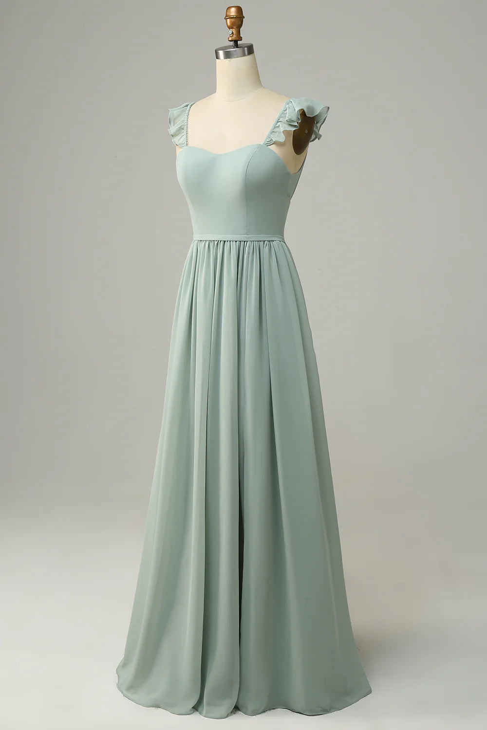 Elegant high-end color sweet style backless slim fitting bridesmaid costume