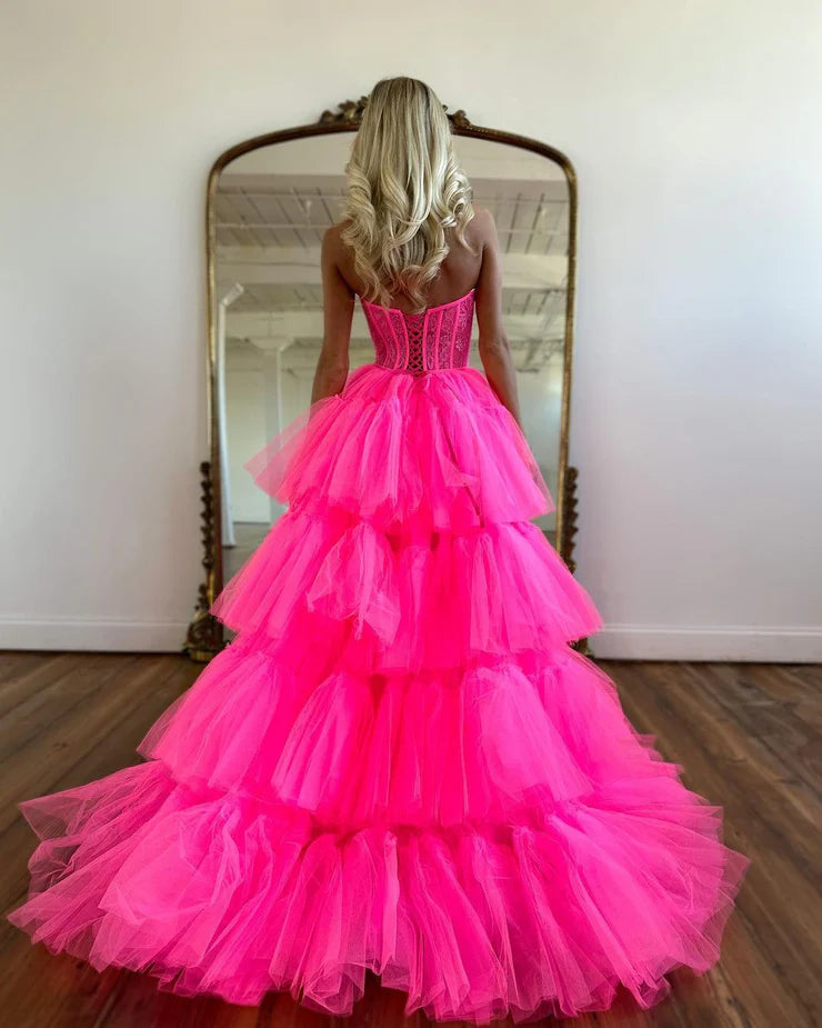 OKBBN Cute A-Shape Sweetheart Lace Ball Dress