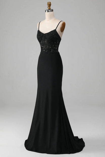 OKBBN mermaid slim shoulder strap tight corset sleeveless backless evening gown