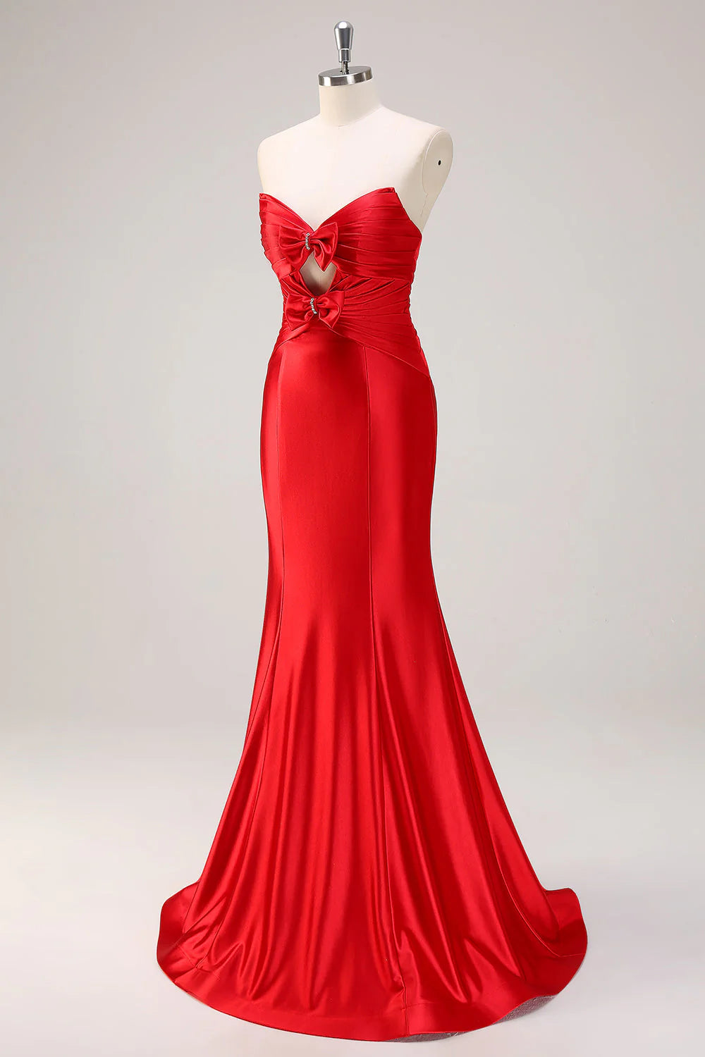 OKBBN off shoulder hollowed out pleated long backless mermaid dance dress