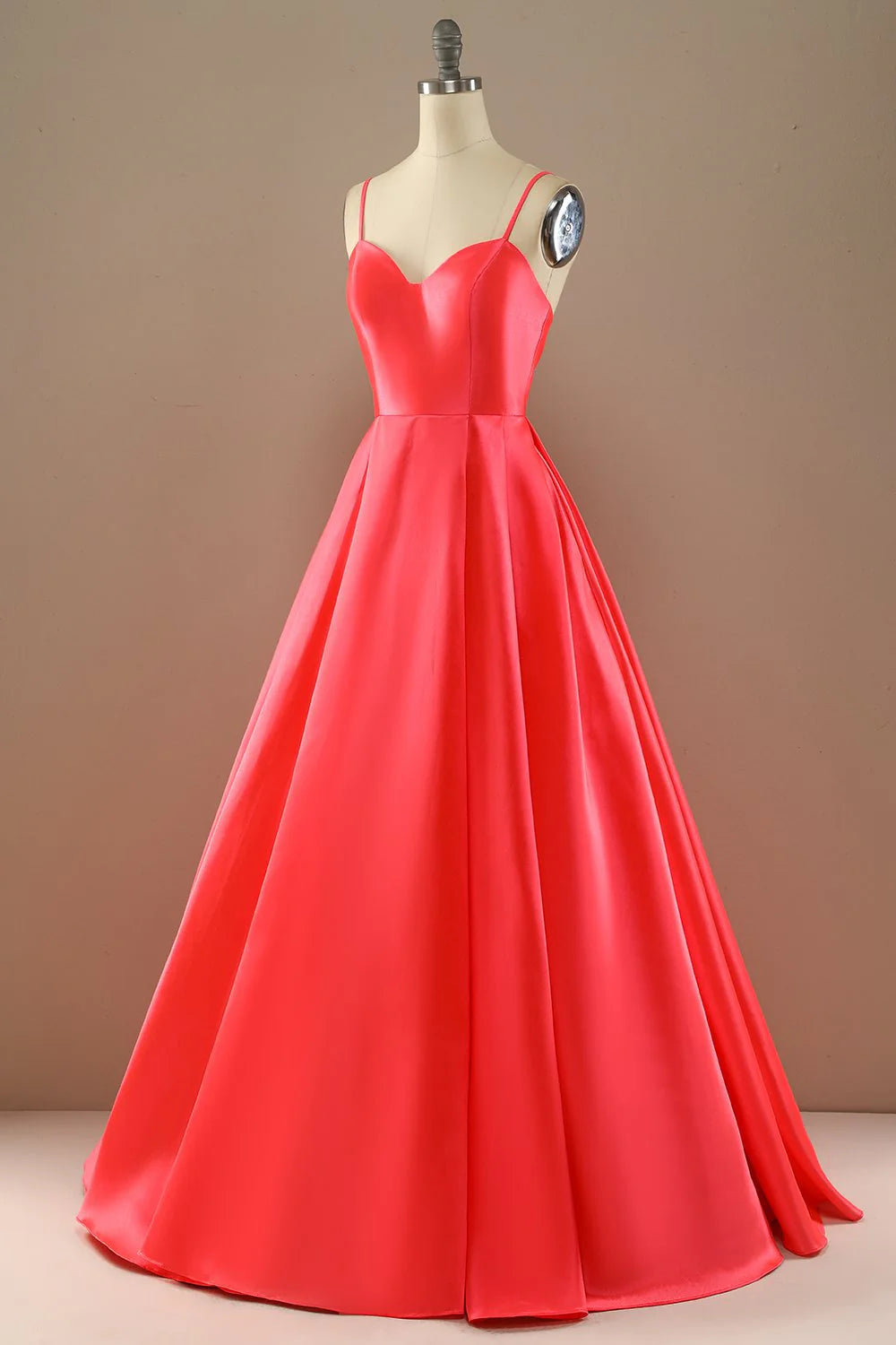 OKBBN A-line slim shoulder sleeveless evening gown