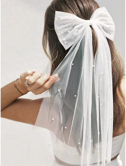OKBBN single-layer cute simple classic style wedding veil