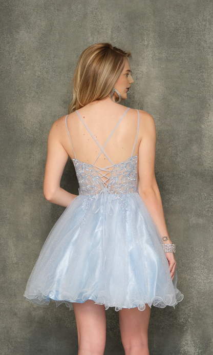 OKBBN beautiful bead embroidery see through tight corset with double thin shoulder straps Homecoming Dresses