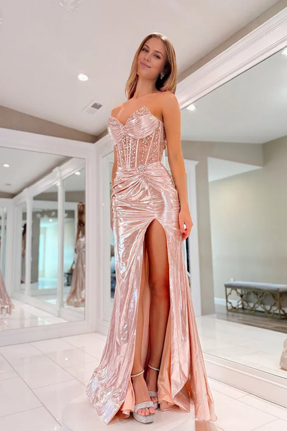 OKBBN Cute Mermaid Sweetheart Satin Ball Dress