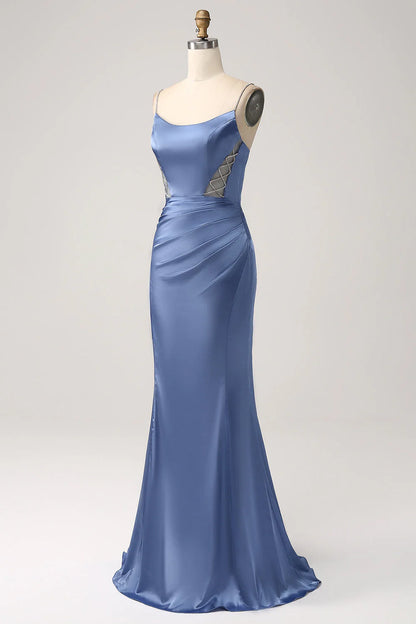 OKBBN's uniquely designed mermaid satin ball gown