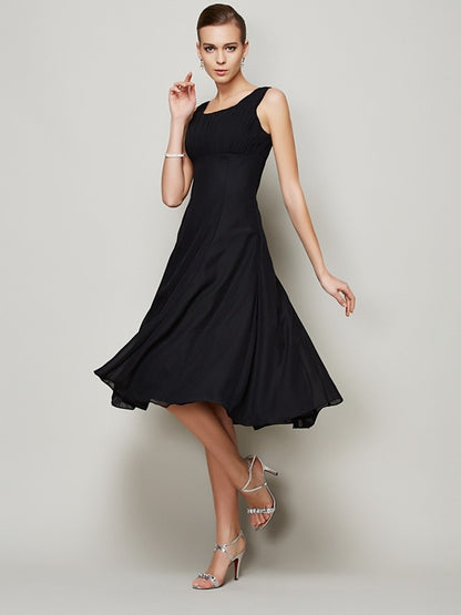 Princess shoulder strap sleeveless pleated short chiffon elegant bridesmaid dress