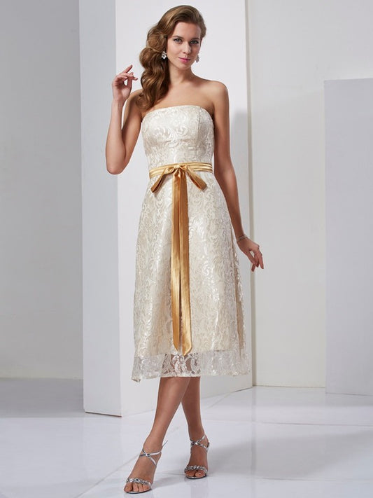 Pillar shaped sleeveless satin belt belt satin bridesmaid dress