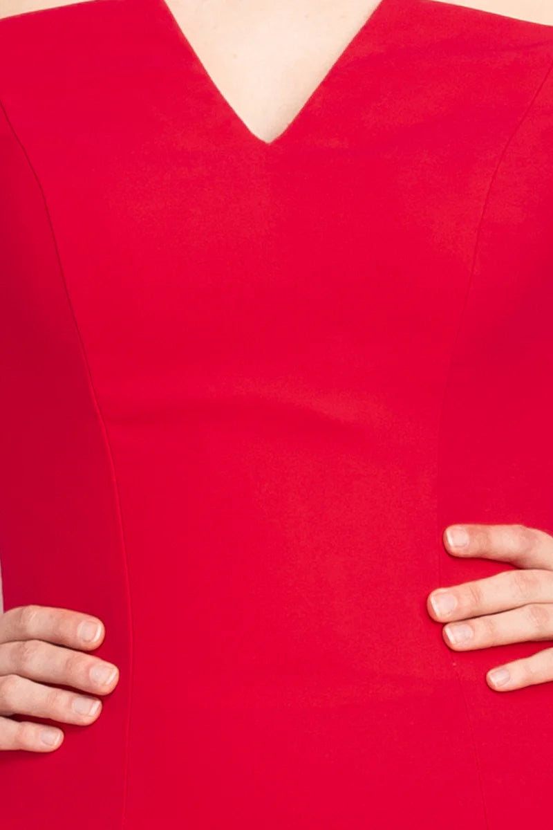 A-Line Off-the-Shoulder the shoulder crepe bodycon Prom Dresses