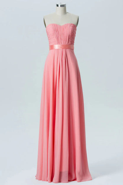 Sweetheart Bow Back Bridesmaid Dress