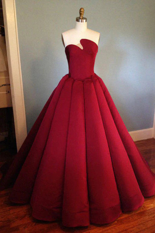Burgundy satin long prom dress burgundy prom dress