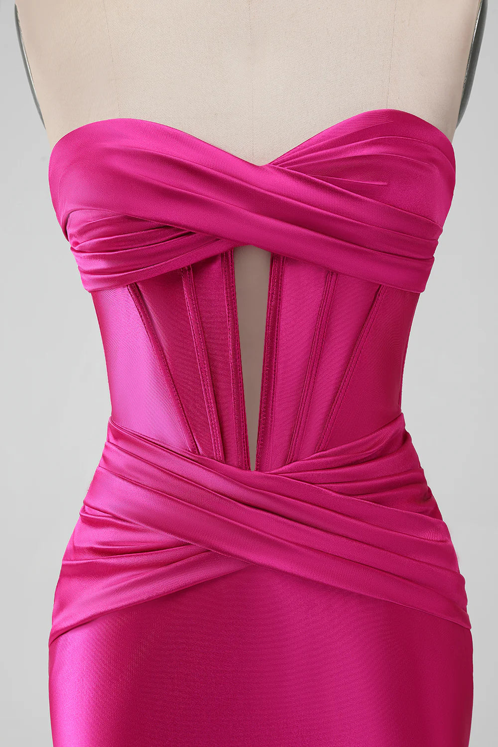 Bodycon Sweetheart Pleated Corset Short Homecoming Dress