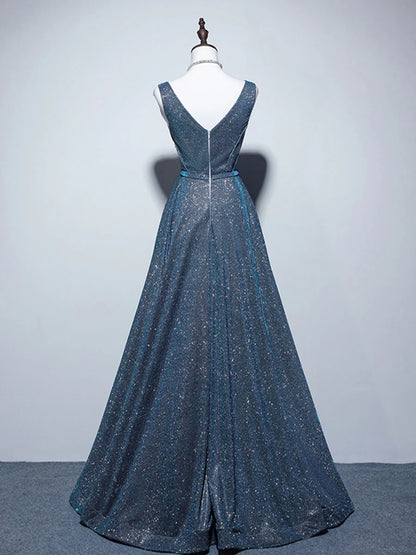 Black Mermaid Sequin Long Evening Dress Black Formal Dress