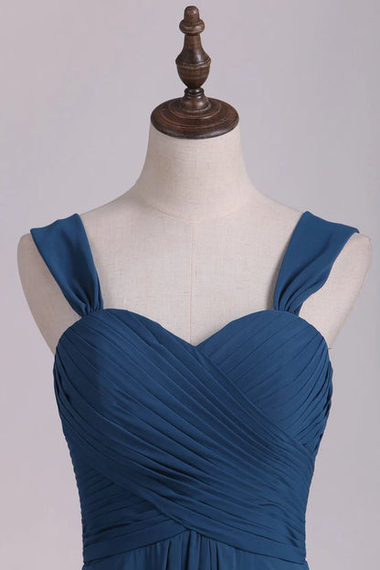 Sweetheart Backless A-Line Long Bridesmaid Dress