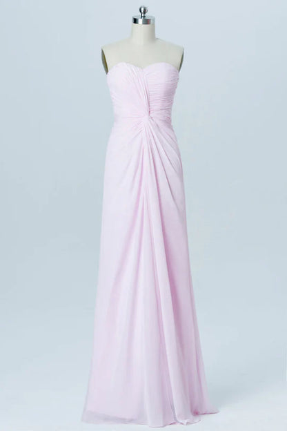 Sweetheart Twist-Front Bridesmaid Dress