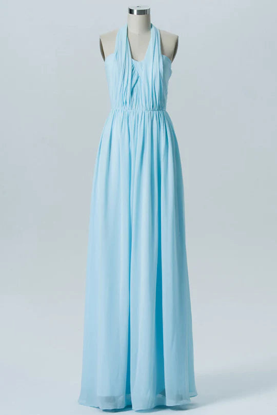 Light Blue Sweetheart Bridesmaid Dress
