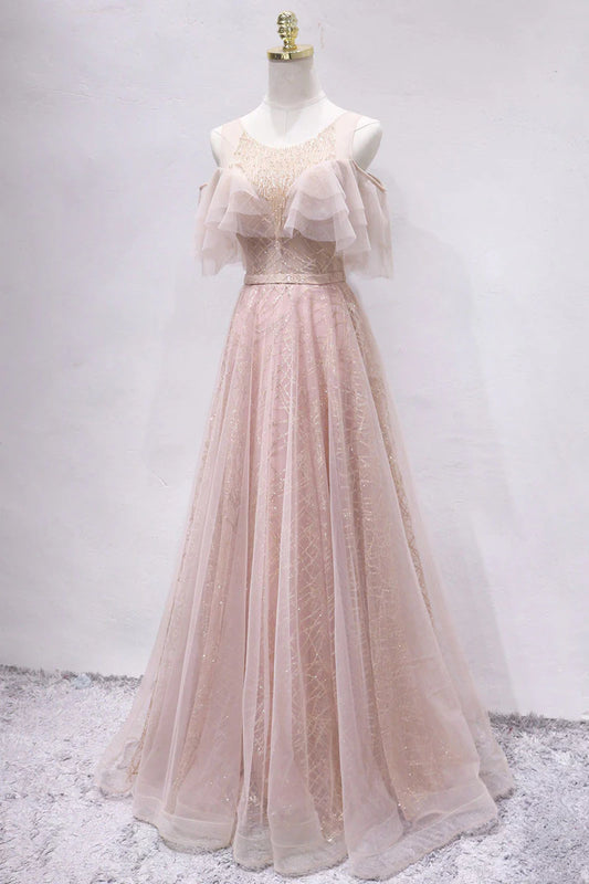 Unique tulle long prom dress tulle long prom dress
