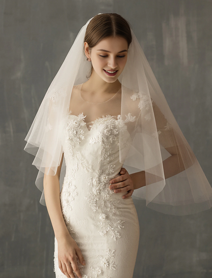 OKBBN Two layer Sweet Wedding Headveil