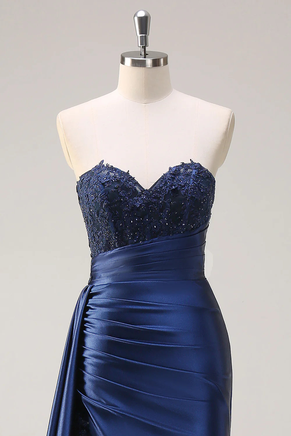 OKBBN Elegant Mermaid Decal Split Long Ball Dress