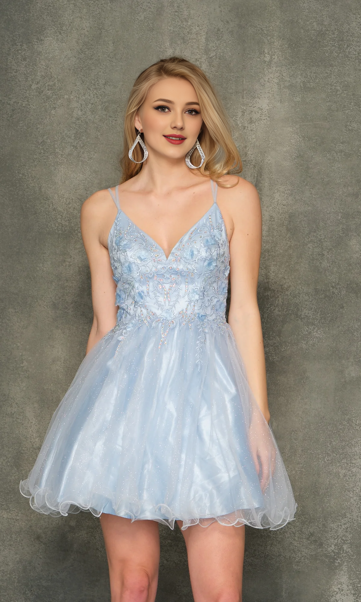 OKBBN beautiful bead embroidery see through tight corset with double thin shoulder straps Homecoming Dresses