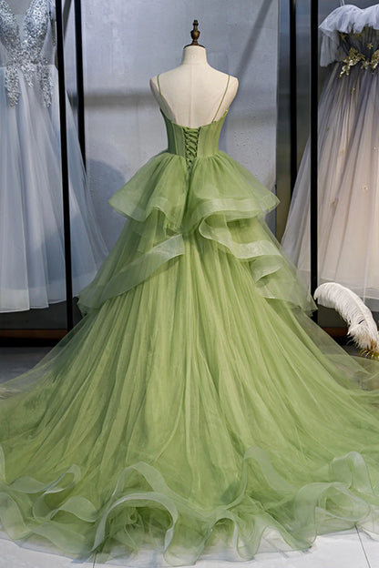 OKBBN Sweetheart Chiffon Long and Beautiful A-line Ball Dress