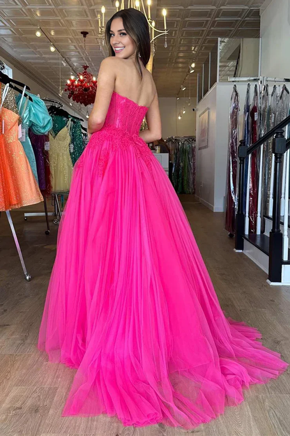 OKBBN Cute Ball Dress Sweetheart Tulle Long Ball Dress