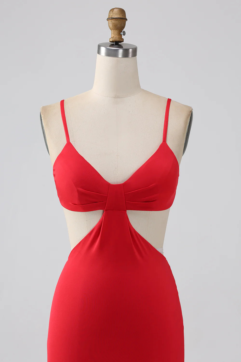 OKBBN sexy mermaid slim shoulder strap pleated backless long ball dress