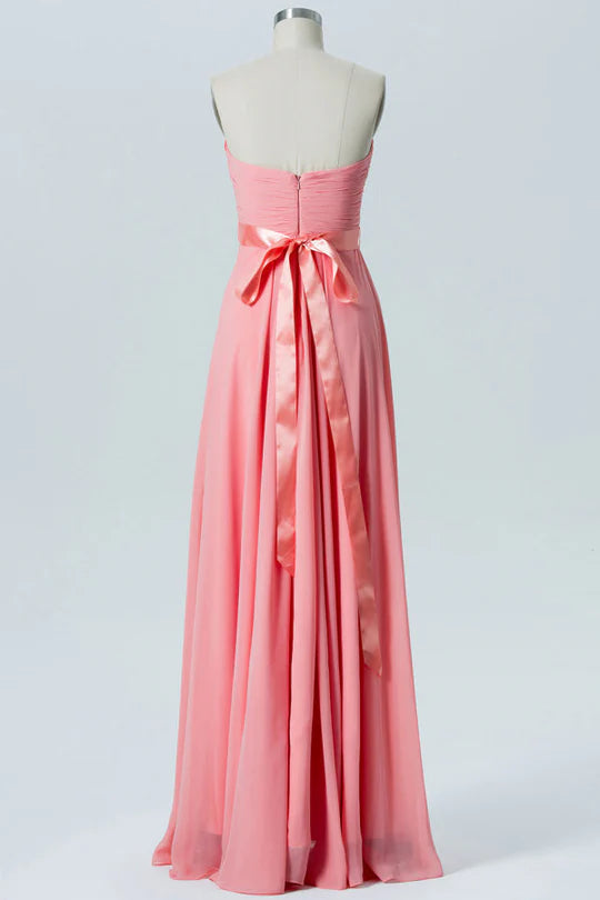 Sweetheart Bow Back Bridesmaid Dress