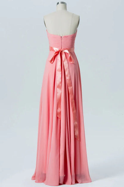 Sweetheart Bow Back Bridesmaid Dress