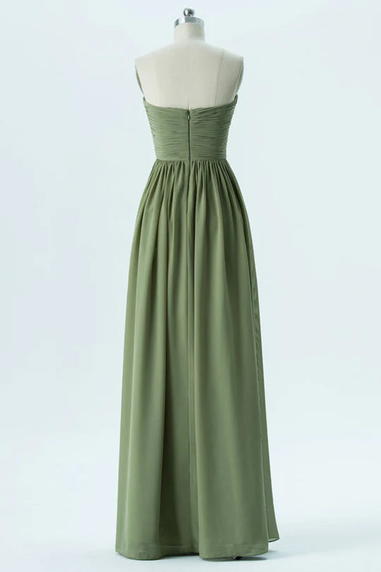 Chiffon Sweetheart Bridesmaid Dress