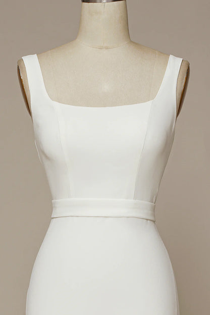 Simplicity Mermaid Square Neck Wedding Dress