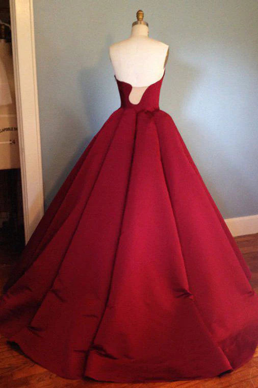 Burgundy satin long prom dress burgundy prom dress