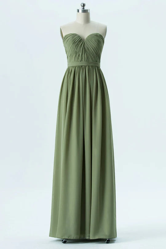 Chiffon Sweetheart Bridesmaid Dress